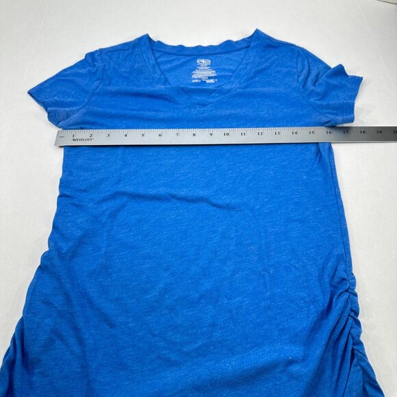 Athletic Works Women's Size Medium 8-10 T-Shirt V Neck Blue Preowned - Picture 6 of 10